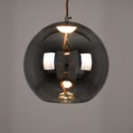 GLOBOSTAR® ΑΧΤΟΝ 00749 Μοντέρνο Κρεμαστό Φωτιστικό Οροφής LED 7W 500lm 180° AC 220-240V IP20 Θερμό Λευκό 2700K - Sanan SMD Chip - Μαύρο & Μαύρο Φιμέ - Μ30 x Π30 x Υ30cm - 2 Χρόνια Εγγύηση - Image 3