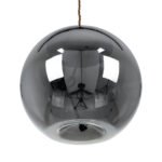 GLOBOSTAR® ΑΧΤΟΝ 00749 Μοντέρνο Κρεμαστό Φωτιστικό Οροφής LED 7W 500lm 180° AC 220-240V IP20 Θερμό Λευκό 2700K - Sanan SMD Chip - Μαύρο & Μαύρο Φιμέ - Μ30 x Π30 x Υ30cm - 2 Χρόνια Εγγύηση - Image 6