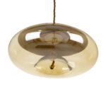 GLOBOSTAR® ΑΧΤΟΝ 00750 Μοντέρνο Κρεμαστό Φωτιστικό Οροφής LED 7W 500lm 180° AC 220-240V IP20 Θερμό Λευκό 2700K - Sanan SMD Chip - Μελί & Χρυσό - Μ30 x Π30 x Υ15cm - 2 Χρόνια Εγγύηση - Image 6