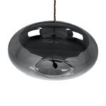 GLOBOSTAR® AXTON 00751 Μοντέρνο Κρεμαστό Φωτιστικό Οροφής LED 5W 500lm 180° AC 220-240V IP20 Θερμό Λευκό 2700K - Sanan SMD Chip - Μαύρο & Μαύρο Φιμέ - Μ30 x Π30 x Υ15cm - 2 Xρόνια Εγγύηση - Image 6