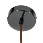 GLOBOSTAR® AXTON 00751 Μοντέρνο Κρεμαστό Φωτιστικό Οροφής LED 5W 500lm 180° AC 220-240V IP20 Θερμό Λευκό 2700K - Sanan SMD Chip - Μαύρο & Μαύρο Φιμέ - Μ30 x Π30 x Υ15cm - 2 Xρόνια Εγγύηση - Image 8