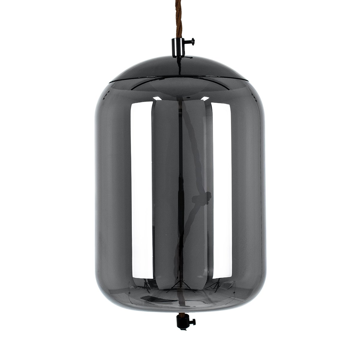 00753_0 GLOBOSTAR® ΑΧΤΟΝ 00753 Μοντέρνο Κρεμαστό Φωτιστικό Οροφής LED 7W 500lm 180° AC 220-240V IP20 Θερμό Λευκό 2700K - Sanan SMD Chip - Μαύρο & Μαύρο Φιμέ - Μ18 x Π18 x Υ18cm - 2 Χρόνια Εγγύηση - Image 1