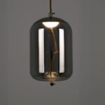 GLOBOSTAR® ΑΧΤΟΝ 00753 Μοντέρνο Κρεμαστό Φωτιστικό Οροφής LED 7W 500lm 180° AC 220-240V IP20 Θερμό Λευκό 2700K - Sanan SMD Chip - Μαύρο & Μαύρο Φιμέ - Μ18 x Π18 x Υ18cm - 2 Χρόνια Εγγύηση - Image 3