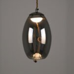 GLOBOSTAR® ΑΧΤΟΝ 00755 Μοντέρνο Κρεμαστό Φωτιστικό Οροφής LED 7W 500lm 180° AC 220-240V IP20 Θερμό Λευκό 2700K - Sanan SMD Chip - Μαύρο & Μαύρο Φιμέ - Μ17 x Π17 x Υ18cm - 2 Χρόνια Εγγύηση - Image 3