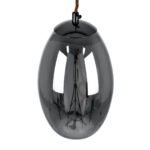 GLOBOSTAR® ΑΧΤΟΝ 00755 Μοντέρνο Κρεμαστό Φωτιστικό Οροφής LED 7W 500lm 180° AC 220-240V IP20 Θερμό Λευκό 2700K - Sanan SMD Chip - Μαύρο & Μαύρο Φιμέ - Μ17 x Π17 x Υ18cm - 2 Χρόνια Εγγύηση - Image 7