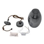 GLOBOSTAR® ΑΧΤΟΝ 00755 Μοντέρνο Κρεμαστό Φωτιστικό Οροφής LED 7W 500lm 180° AC 220-240V IP20 Θερμό Λευκό 2700K - Sanan SMD Chip - Μαύρο & Μαύρο Φιμέ - Μ17 x Π17 x Υ18cm - 2 Χρόνια Εγγύηση - Image 9