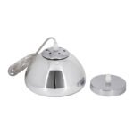 GLOBOSTAR® CRISTIN 00756 Μοντέρνο Κρεμαστό Φωτιστικό Οροφής με Ντουί 1 x G4 AC 220-240V IP20 - Ασημί - Μ18 x Π18 x Υ13cm - Image 8