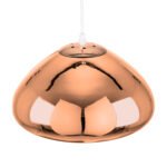 GLOBOSTAR® CRISTIN 00761 Μοντέρνο Κρεμαστό Φωτιστικό Οροφής με Ντουί 1 x E27 AC 220-240V IP20 - Χάλκινο - Μ30 x Π30 x Υ19cm - Image 6