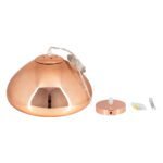 GLOBOSTAR® CRISTIN 00761 Μοντέρνο Κρεμαστό Φωτιστικό Οροφής με Ντουί 1 x E27 AC 220-240V IP20 - Χάλκινο - Μ30 x Π30 x Υ19cm - Image 8