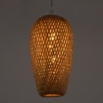 GLOBOSTAR® SAN TROPEZ 00764 Boho Κρεμαστό Φωτιστικό Οροφής με Ντουί 1 x E27 AC 220-240V IP20 - Μπεζ - Μ19 x Π19 x Υ42cm - Image 3