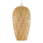 GLOBOSTAR® SAN TROPEZ 00764 Boho Κρεμαστό Φωτιστικό Οροφής με Ντουί 1 x E27 AC 220-240V IP20 - Μπεζ - Μ19 x Π19 x Υ42cm - Image 5