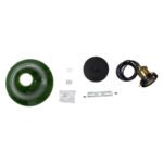 GLOBOSTAR® LIBRARY 00768 Vintage Κρεμαστό Φωτιστικό Οροφής με Ντουί 1 x E27 AC 220-240V IP20 - Πράσινο & Χρυσό - Μ18 x Π18 x Υ18cm - Image 9