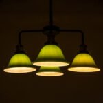 GLOBOSTAR® LIBRARY 00769 Vintage Φωτιστικό Οροφής με Ντουί 4 x E27 AC 220-240V IP20 - Πολύχρωμο - Μ57 x Π57 x Υ90cm - Image 3