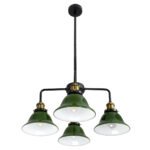 GLOBOSTAR® LIBRARY 00769 Vintage Φωτιστικό Οροφής με Ντουί 4 x E27 AC 220-240V IP20 - Πολύχρωμο - Μ57 x Π57 x Υ90cm - Image 5