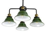 GLOBOSTAR® LIBRARY 00769 Vintage Φωτιστικό Οροφής με Ντουί 4 x E27 AC 220-240V IP20 - Πολύχρωμο - Μ57 x Π57 x Υ90cm - Image 7