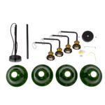 GLOBOSTAR® LIBRARY 00769 Vintage Φωτιστικό Οροφής με Ντουί 4 x E27 AC 220-240V IP20 - Πολύχρωμο - Μ57 x Π57 x Υ90cm - Image 8