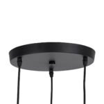 GLOBOSTAR® OLVERO 00773 Μοντέρνο Κρεμαστό Φωτιστικό Οροφής με Ντουί 3 x E27 AC 220-240V IP20 - Μαύρο & Χρυσό - Μ30 x Π30 x Y130cm - Image 6