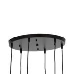 GLOBOSTAR® OLVERO 00774 Μοντέρνο Κρεμαστό Φωτιστικό Οροφής με Ντουί 6 x E27 AC 220-240V IP20 - Μαύρο & Χρυσό - Μ55 x Π55 x Y130cm - Image 9