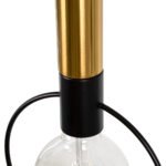 GLOBOSTAR® OLVERO 00775 Μοντέρνο Κρεμαστό Φωτιστικό Οροφής με Ντουί 4 x E27 AC 220-240V IP20 - Μαύρο & Χρυσό - Μ90 x Π18 x Y130cm - Image 8