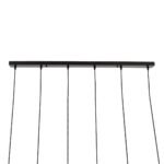 GLOBOSTAR® OLVERO 00776 Μοντέρνο Κρεμαστό Φωτιστικό Οροφής με Ντουί 6 x E27 AC 220-240V IP20 - Μαύρο & Χρυσό - Μ110 x Π18 x Y130cm - Image 7