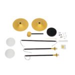 GLOBOSTAR® JOLIET 00778 Μοντέρνο Φωτιστικό Οροφής με Ντουί 2 x G9 AC 220-240V IP20 - Μαύρο & Χρυσό - Μ93 x Π20 x Υ100cm - Image 11