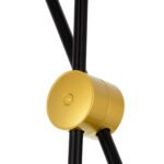 GLOBOSTAR® JOLIET 00778 Μοντέρνο Φωτιστικό Οροφής με Ντουί 2 x G9 AC 220-240V IP20 - Μαύρο & Χρυσό - Μ93 x Π20 x Υ100cm - Image 8