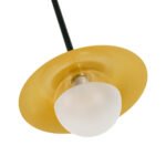 GLOBOSTAR® JOLIET 00778 Μοντέρνο Φωτιστικό Οροφής με Ντουί 2 x G9 AC 220-240V IP20 - Μαύρο & Χρυσό - Μ93 x Π20 x Υ100cm - Image 9