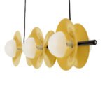 GLOBOSTAR® JOLIET 00783 Μοντέρνο Κρεμαστό Φωτιστικό Οροφής με Ντουί 6 x G9 AC 220-240V IP20 - Μαύρο & Χρυσό - Μ95 x Π28 x Υ20cm - Image 7