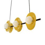 GLOBOSTAR® JOLIET 00783 Μοντέρνο Κρεμαστό Φωτιστικό Οροφής με Ντουί 6 x G9 AC 220-240V IP20 - Μαύρο & Χρυσό - Μ95 x Π28 x Υ20cm - Image 8