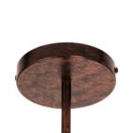 GLOBOSTAR® ZANE 00785 Μοντέρνο Φωτιστικό Οροφής με Ντουί 6 x E27 AC 220-240V IP20 - Χάλκινο - Μ70 x Π70 x Υ100cm - Image 9