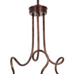 GLOBOSTAR® ASPECT 00788 Μοντέρνο Φωτιστικό Οροφής με Ντουί 3 x E27 AC 220-240V IP20 - Χάλκινο - Μ42 x Π42 x Υ60cm - Image 6