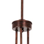 GLOBOSTAR® ASPECT 00788 Μοντέρνο Φωτιστικό Οροφής με Ντουί 3 x E27 AC 220-240V IP20 - Χάλκινο - Μ42 x Π42 x Υ60cm - Image 7