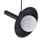 GLOBOSTAR® CELEST 00789 Μοντέρνο Κρεμαστό Φωτιστικό Οροφής με Ντουί 1 x G9 AC 220-240V IP20 - Μαύρο & Λευκό - Μ20 x Π20 x Υ26.5cm - Image 5