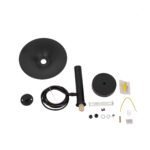 GLOBOSTAR® CELEST 00789 Μοντέρνο Κρεμαστό Φωτιστικό Οροφής με Ντουί 1 x G9 AC 220-240V IP20 - Μαύρο & Λευκό - Μ20 x Π20 x Υ26.5cm - Image 10