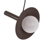 GLOBOSTAR® CELEST 00791 Μοντέρνο Κρεμαστό Φωτιστικό Οροφής με Ντουί 1 x G9 AC 220-240V IP20 - Καφέ & Λευκό - Μ20 x Π20 x Υ26.5cm - Image 5