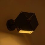 GLOBOSTAR® WELLES 00794 Μοντέρνο Φωτιστικό Τοίχου - Απλίκα με Ντουί 1 x E14 AC 220-240V IP20 - Μαύρο - Μ17 x Π28 x Υ17cm - Image 4