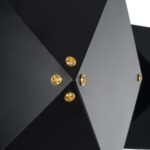 GLOBOSTAR® WELLES 00795 Μοντέρνο Φωτιστικό Τοίχου - Απλίκα με Ντουί 2 x E14 AC 220-240V IP20 - Μαύρο - Μ52 x Π21 x Υ17cm - Image 7