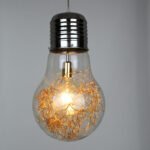 GLOBOSTAR® LAMP 00808 Μοντέρνο Κρεμαστό Φωτιστικό Οροφής με Ντουί 1 x E27 AC 220-240V IP20 - Πολύχρωμο - Μ30 x Π30 x Υ52cm - Image 3