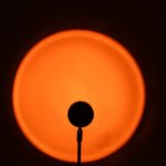 GloboStar® 00818 Μοντέρνο Minimal Επιδαπέδιο Φωτιστικό Μεταλλικό Μονόφωτο LED 12W DC 5V με Projector LENS Ειδικού Εφέ & Καλώδιο Τροφοδοσίας USB Rotation Head 180° SUNSET - Image 8