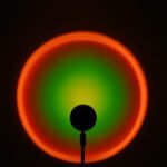 GloboStar® 00821 Μοντέρνο Minimal Επιδαπέδιο Φωτιστικό Μεταλλικό Μονόφωτο LED 12W DC 5V με Projector LENS Ειδικού Εφέ & Καλώδιο Τροφοδοσίας USB Rotation Head 180° RAINBOW GREEN - Image 8