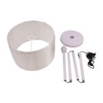 GLOBOSTAR® ASHLEY 00823 Μοντέρνο Επιδαπέδιο Φωτιστικό με Ντουί 1 x E27 AC 220-240V IP20 - Λευκό - Μ35 x Π35 x Υ145cm - Image 9