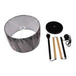 GLOBOSTAR® ASHLEY 00824 Μοντέρνο Επιδαπέδιο Φωτιστικό με Ντουί 1 x E27 AC 220-240V IP20 - Μαύρο & Μπεζ - Μ40 x Π40 x Υ145cm - Image 9