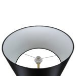 GLOBOSTAR® ASHLEY 00825 Μοντέρνο Επιδαπέδιο Φωτιστικό με Ντουί 1 x E27 AC 220-240V IP20 - Μαύρο & Χρυσό - Μ40 x Π40 x Υ148cm - Image 5