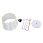 GLOBOSTAR® CEDAR 00828 Μοντέρνο Επιδαπέδιο Φωτιστικό με Ντουί 1 x E27 AC 220-240V IP20 - Λευκό & Μπεζ - Μ40 x Π40 x Υ148cm - Image 9