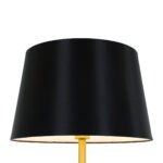 GLOBOSTAR® CEDAR 00829 Μοντέρνο Επιδαπέδιο Φωτιστικό με Ντουί 1 x E27 AC 220-240V IP20 - Μαύρο & Χρυσό - Μ40 x Π40 x Υ148cm - Image 4