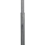 GLOBOSTAR® VERSA 00831 Μοντέρνο Επιδαπέδιο Φωτιστικό με Ντουί 1 x E27 AC 220-240V IP20 - Ασημί & Μαύρο - Μ15 x Π15 x Υ155cm - Image 7