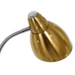 GLOBOSTAR® VERSA 00832 Μοντέρνο Επιδαπέδιο Φωτιστικό με Ντουί 1 x E27 AC 220-240V IP20 - Χρυσό & Ασημί - Μ15 x Π15 x Υ155cm - Image 8