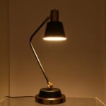 GLOBOSTAR® LETO 00834 Μοντέρνο Επιτραπέζιο Φωτιστικό Πορτατίφ με Ντουί 1 x E27 AC 220-240V IP20 - Μαύρο & Χρυσό - Μ30 x Π18 x Υ54cm - Image 11