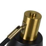 GLOBOSTAR® LETO 00834 Μοντέρνο Επιτραπέζιο Φωτιστικό Πορτατίφ με Ντουί 1 x E27 AC 220-240V IP20 - Μαύρο & Χρυσό - Μ30 x Π18 x Υ54cm - Image 8