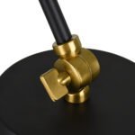 GLOBOSTAR® LETO 00834 Μοντέρνο Επιτραπέζιο Φωτιστικό Πορτατίφ με Ντουί 1 x E27 AC 220-240V IP20 - Μαύρο & Χρυσό - Μ30 x Π18 x Υ54cm - Image 9